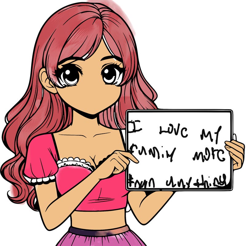 realistic pretty girl holding blank sign