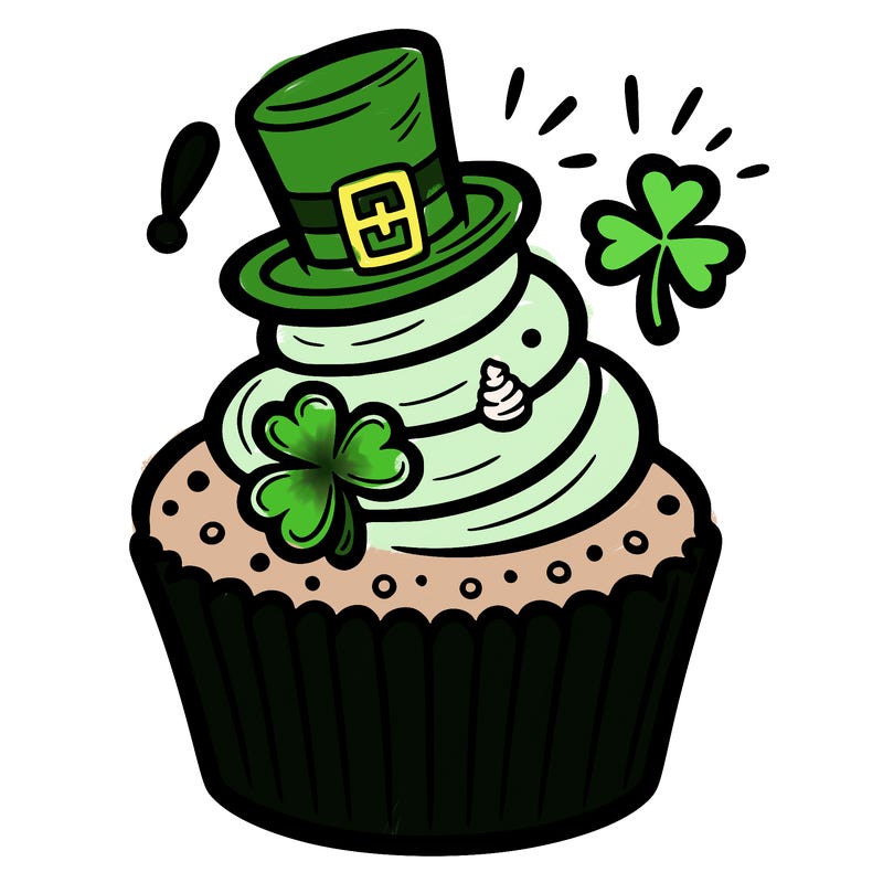 saint patrick’s day cupcake
