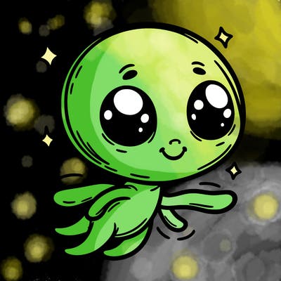 alien cute