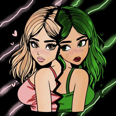 realistic girl split