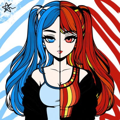 realistic girl split