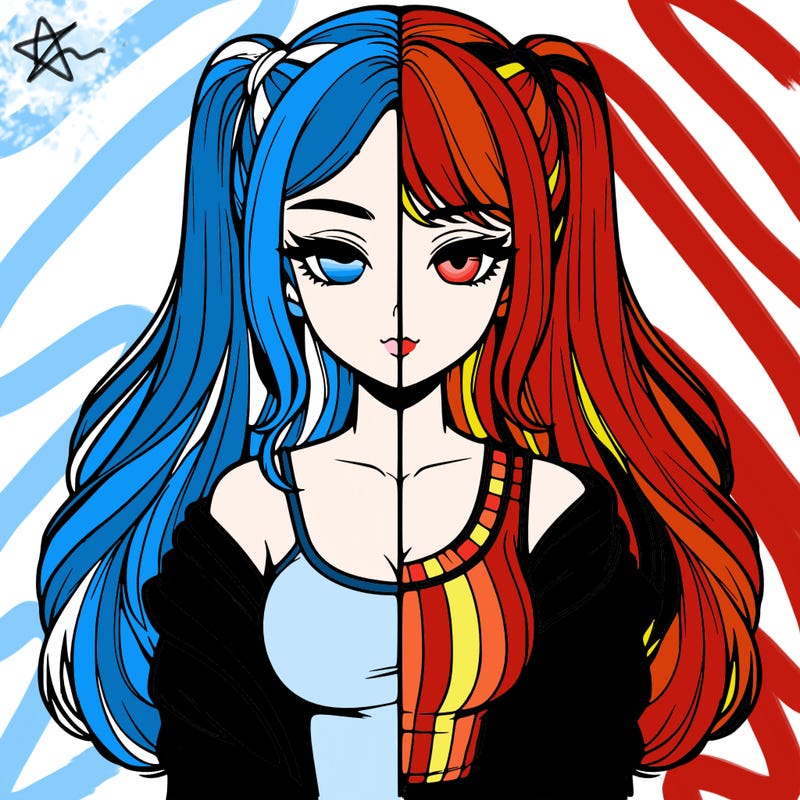 realistic girl split