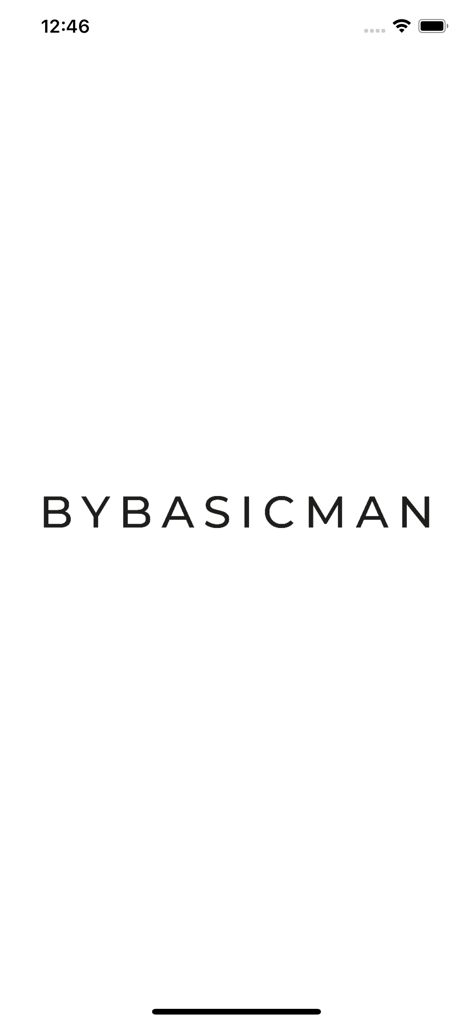 ByBasicman - ByBasicman app splash screen with brand name logo