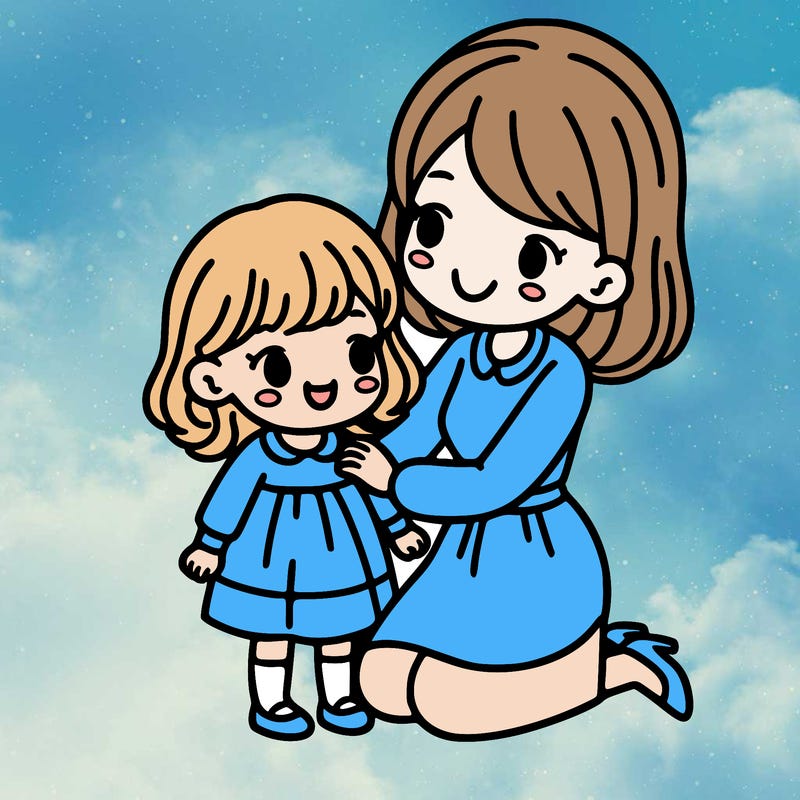 mom and 4 yr old daughter