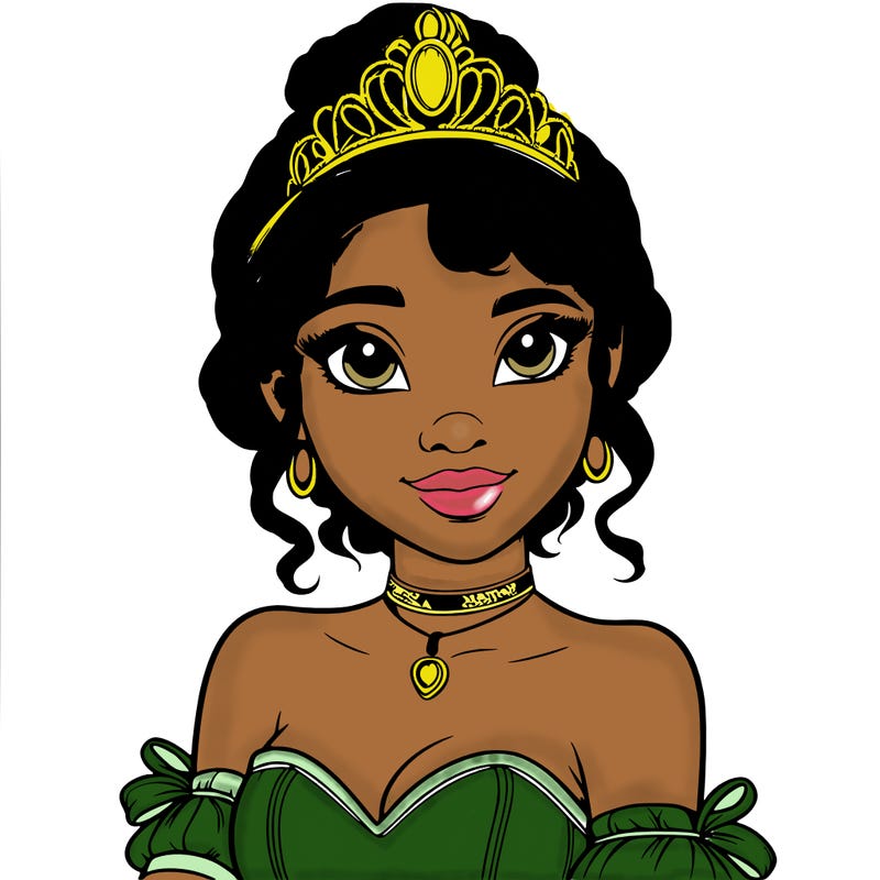 realistic princess tiana