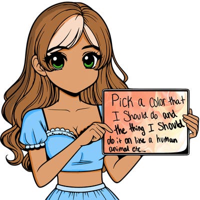 realistic pretty girl holding blank sign