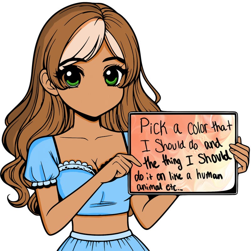 realistic pretty girl holding blank sign