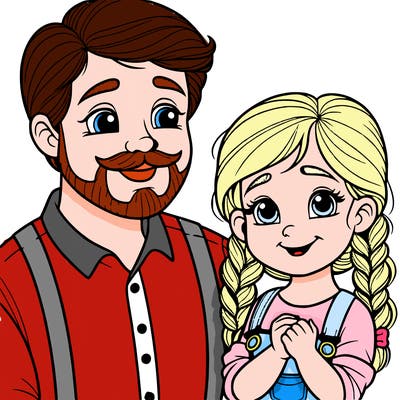 dad and daughter