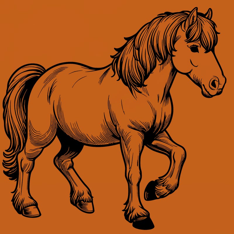 realistic horse