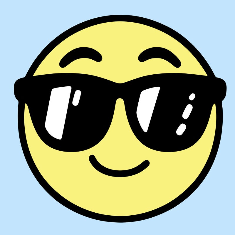 emoji with sunglasses