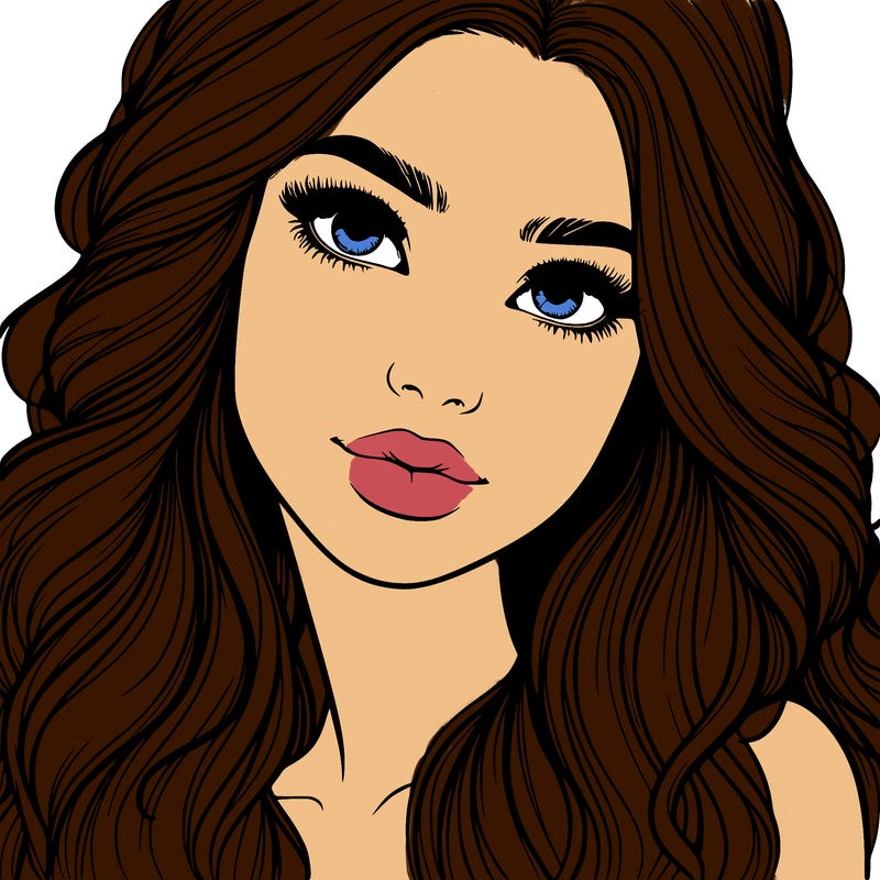 beautiful realistic girl