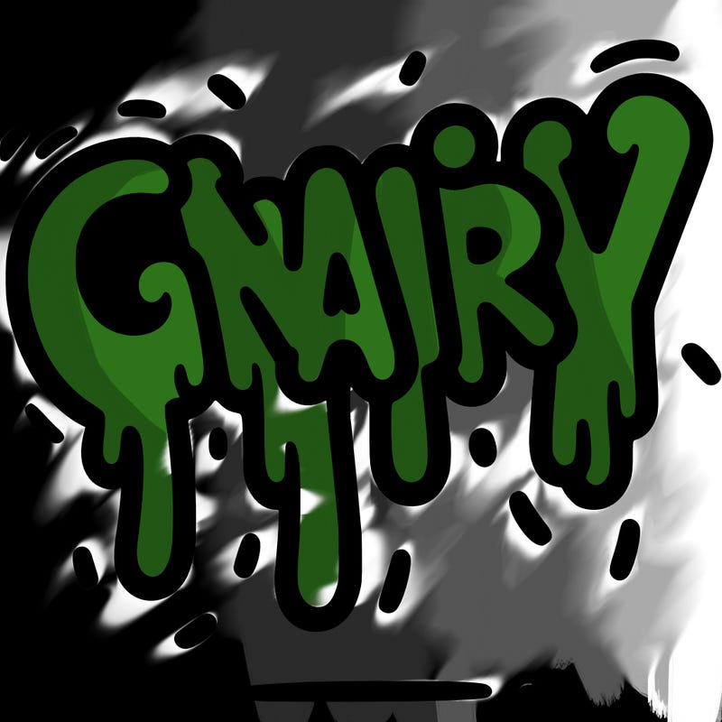 a word that has gnarly on it dripping