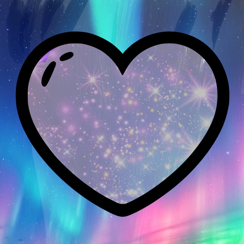 a blank heart