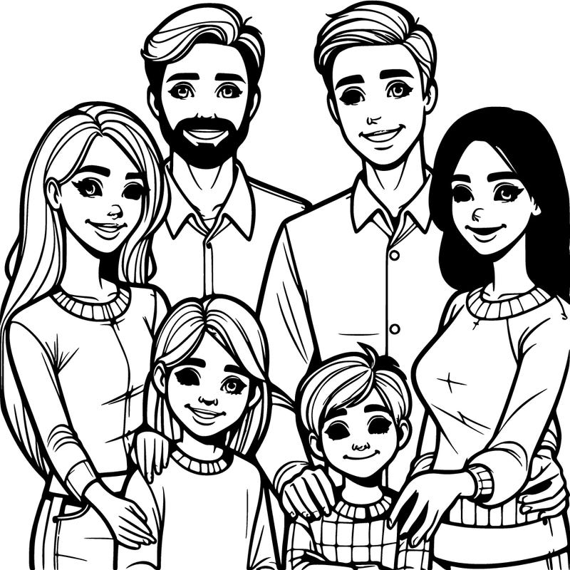 realistic family
