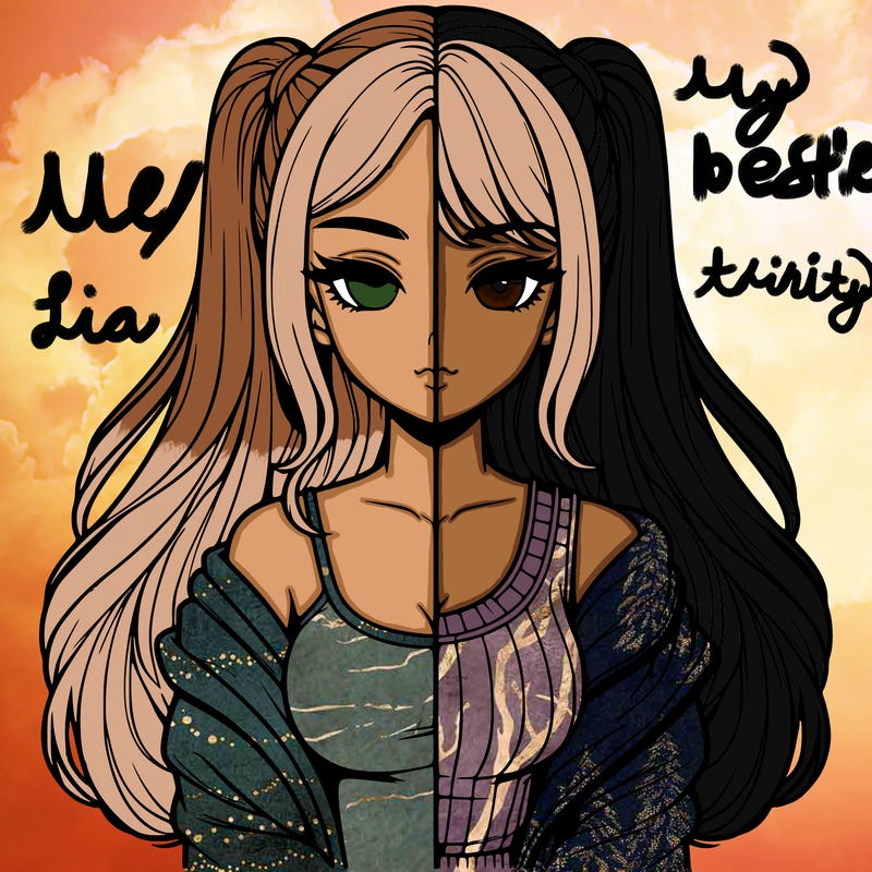 realistic girl split