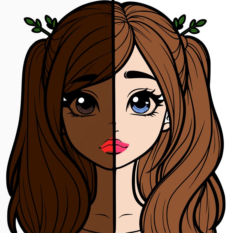 realistic girl split