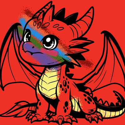 fierce baby night dragon