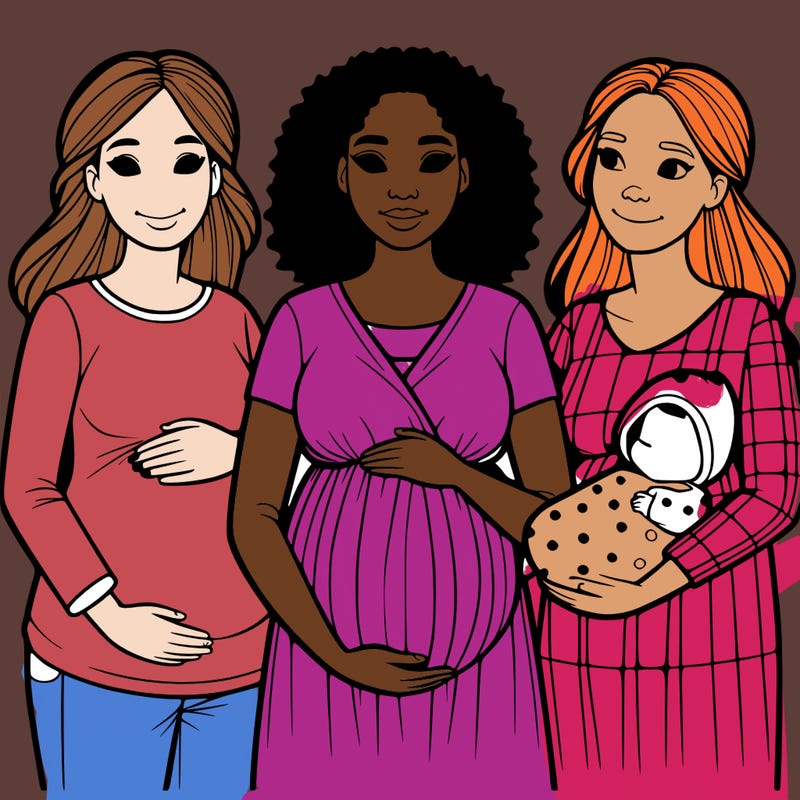 pregnant  woman 2 mom,s