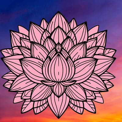 lotus flower mandala