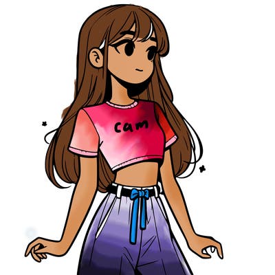 girl in a cute crop top