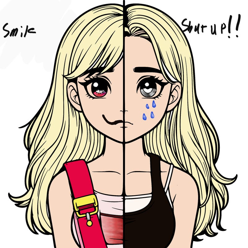 realistic girl split