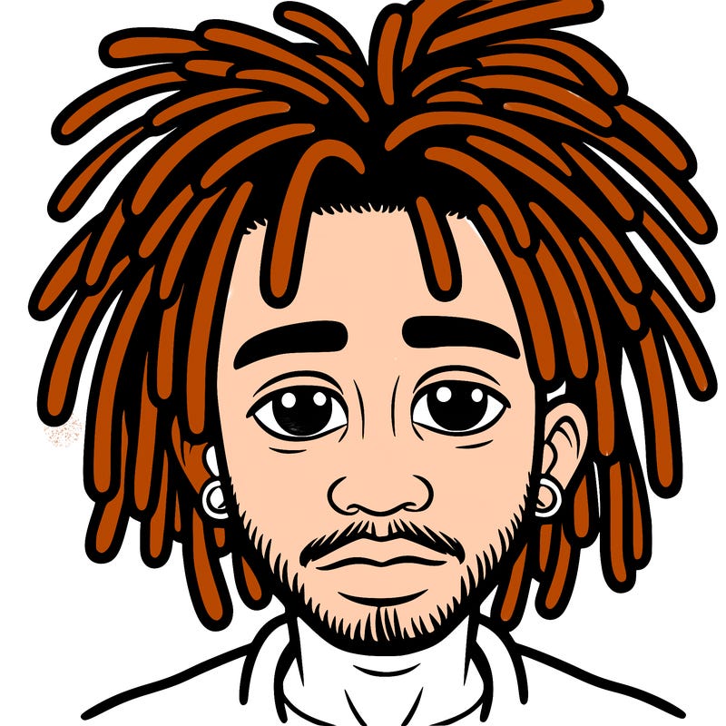 man with dreads