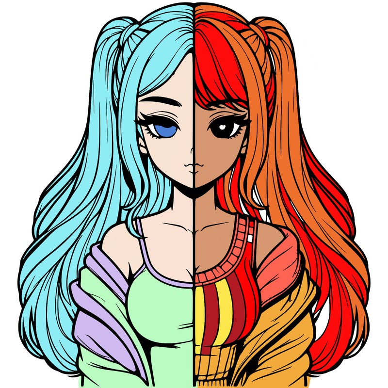 realistic girl split