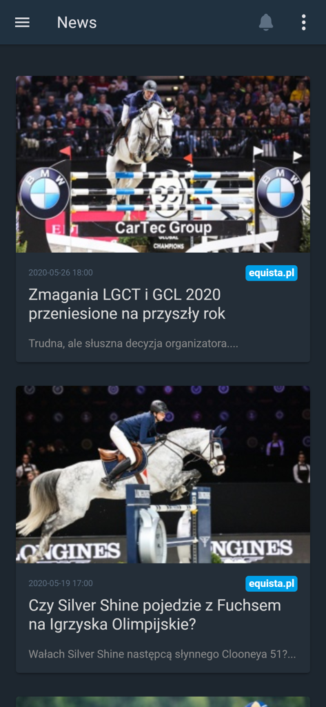 LiveJumping.com - Equestrian news feed with show jumping articles on LiveJumping app