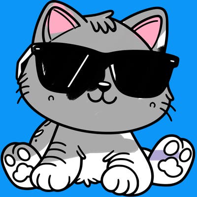 cat with sunglasses