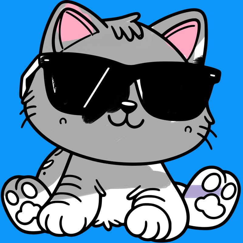 cat with sunglasses