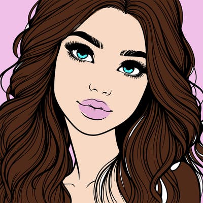 beautiful realistic girl