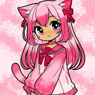 cat anime girl