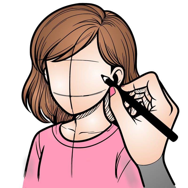 drawing a realistic person