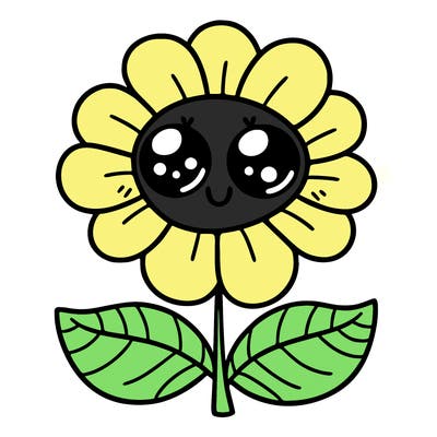 flower with eyes