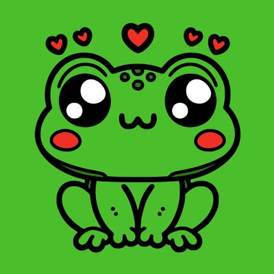 kawaii frog