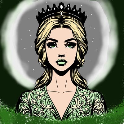 realistic beautiful queen