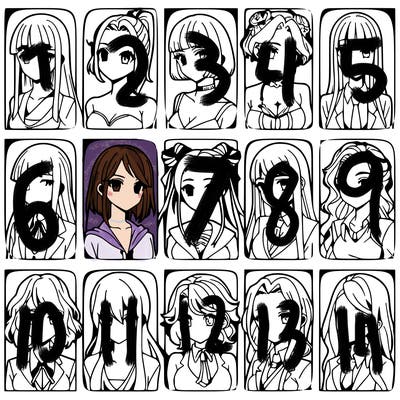 girls that look diffrent anime