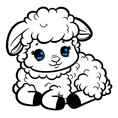 a baby sheep