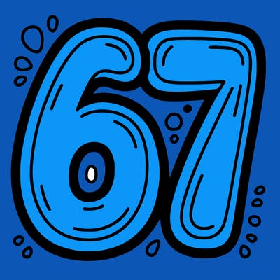 the number 67