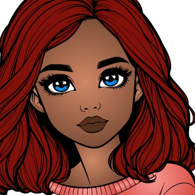 realistic girl whith cute eyes