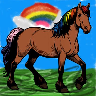 realistic horse