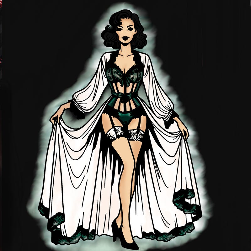 boudoir outfit woman posing