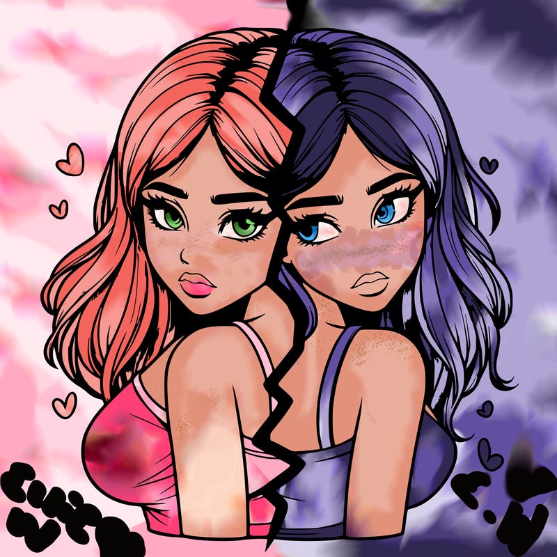 realistic girl split