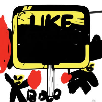 a sign that says like if you hate ads