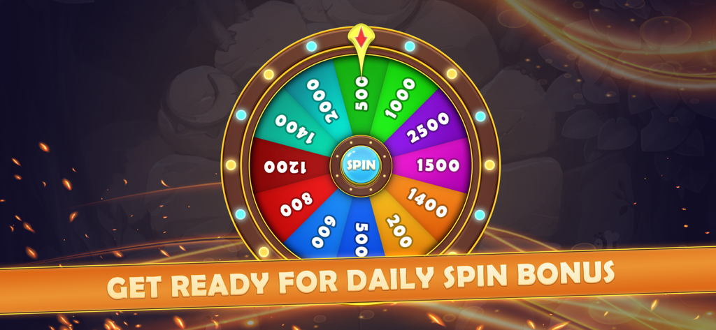 Daily spin bonus wheel in Bluff Multiplayer card game