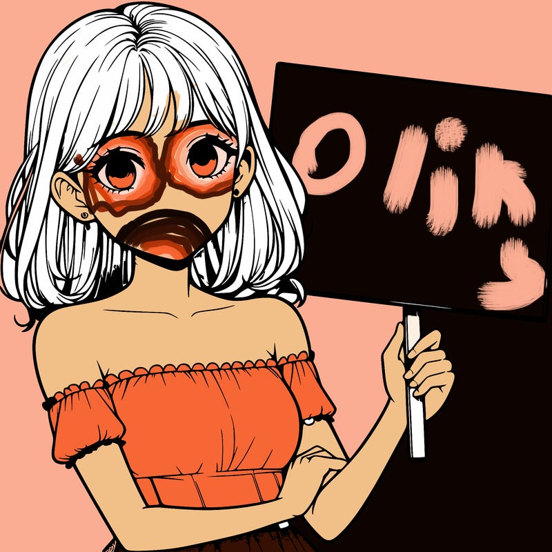 realistic pretty girl holding blank sign