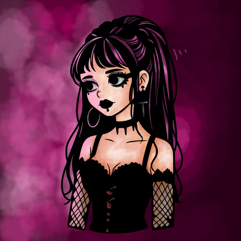 realistic goth girl