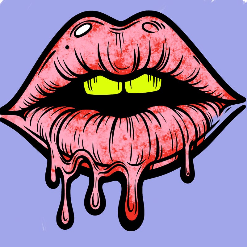 lips that look realistic and drip