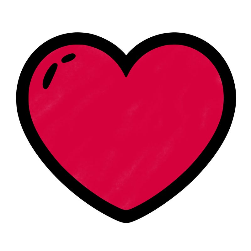 a blank heart