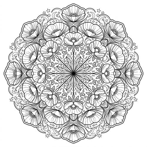 Poppy Mandalas